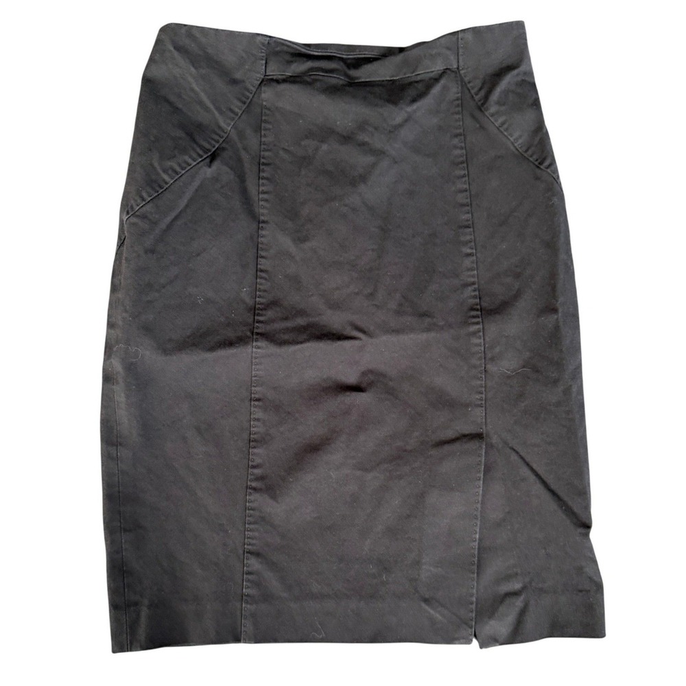 Banana Republic Black Pencil Skirt Size 2 Classic Minimalist Career Office